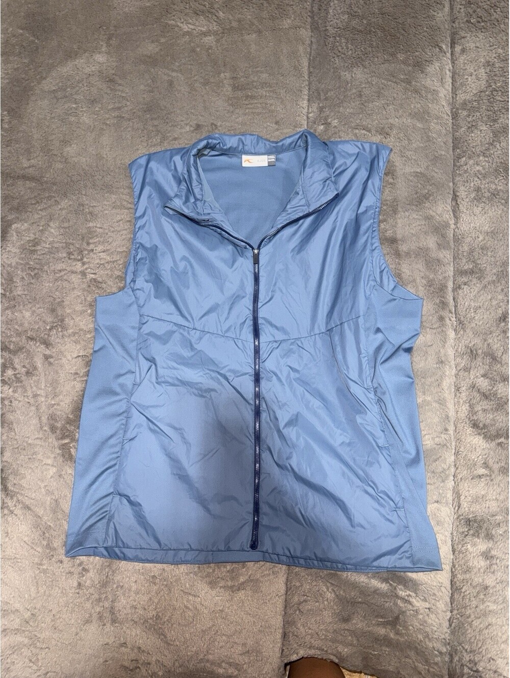 KJUS Men's 2XL Blue Lightweight Golf Vest Full Zip